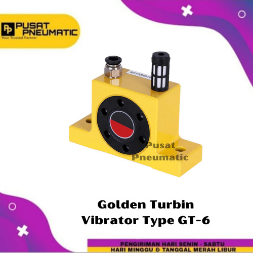 [EZM.9502109] GT 6 Pneumatic Vibrator Golden Turbine Type GT-6