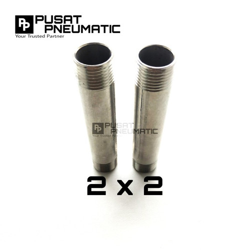 [EZM.9502219] Pipa Nepel / Pipe nipple Stainless steel 304 2" 20 CM