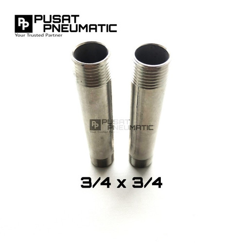 [EZM.9502223] Pipa Nepel / Pipe nipple Stainless steel 304 3/4" 20 CM