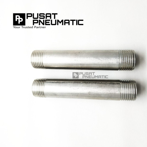 [EZM.9502225] Pipa Nepel / Pipe nipple Stainless steel 304 1/8" 15 CM