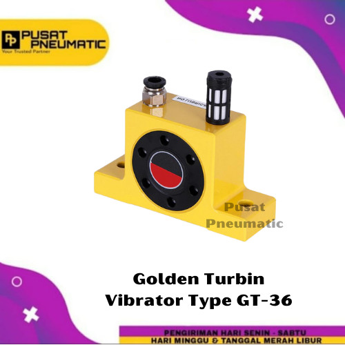 [EZM.9502231] GT 36 Pneumatic Vibrator Golden Turbine Type GT-36