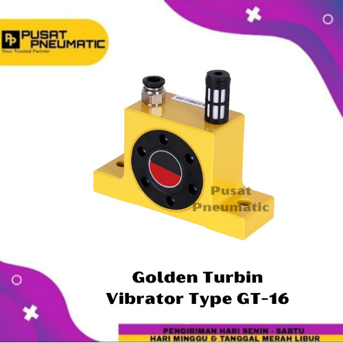 [EZM.9502233] GT 16 Pneumatic Vibrator Golden Turbine Type GT-16