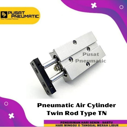 [EZM.9502244] TN 20x50 Pneumatic Cylinder Twin Rod / Cylinder Pneumatic TN 20 x 50