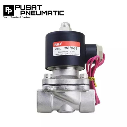 [EZM.9502259] Solenoid valve 2 way Normal Close 1 1/4" SS AC 220/DC 24
