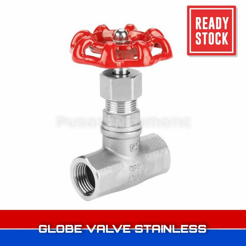 [EZM.9502353] 1/2 Globe Valve Drat Stainless Steel 316 1/2" inch