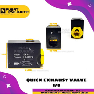 [EZM.9502370] QE 01 Pneumatic Quick Exhaust Valve Vent Valve Air Quick Exhaust QE-01
