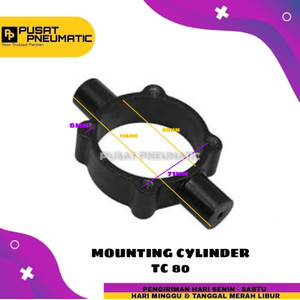 [EZM.9502412] TC 80 Mounting Cylinder Pneumatic Type TC-80