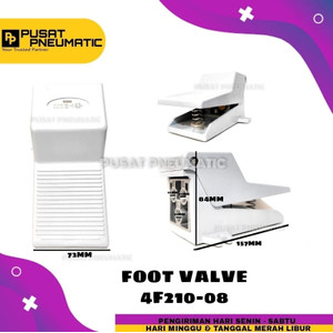 [EZM.9502432] 4F210-08 Foot Valve Pneumatic Foot Switch Angin 4F210 08 / 4F 210-08