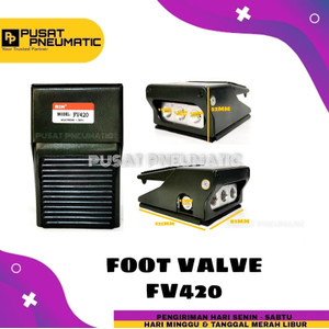 [EZM.9502433] FV420 Foot Valve Pneumatic Foot Switch Angin FV 420