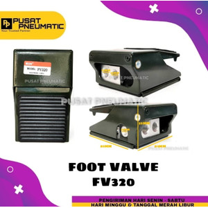 [EZM.9502434] FV320 Foot Valve Pneumatic Foot Switch Angin FV 320