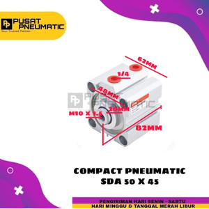 [EZM.9502442] PNEUMATIC COMPACT CYLINDER SD 50x45 / SDA 50 X 45