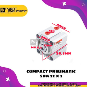 [EZM.9502453] PNEUMATIC COMPACT CYLINDER SD 32X5 / SDA 32 X 5