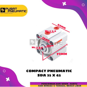 [EZM.9502464] PNEUMATIC COMPACT CYLINDER SD 25X45 / SDA 25 X 45