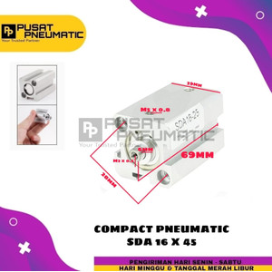 [EZM.9502470] PNEUMATIC COMPACT CYLINDER SD 16X45 / SDA 16 X 45