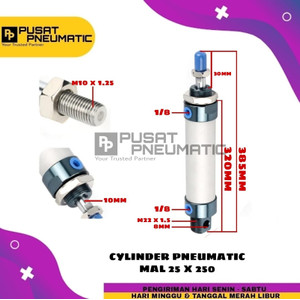 [EZM.9502516] MAL 25x250 CYLINDER PNEUMATIC MAL 25 X 250