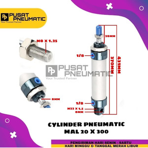 [EZM.9502519] MAL 20x300 CYLINDER PNEUMATIC MAL 20 X 300