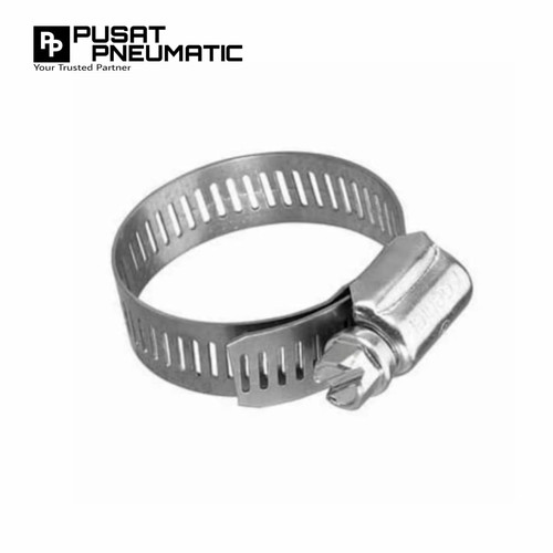 [EZM.9502544] Stainless hose clamp selang klem import 1/2" 8-12mm
