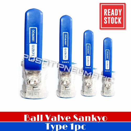 [EZM.9502548] 1" STOP KRAN AIR BALL VALVE STAINLESS SANKYO