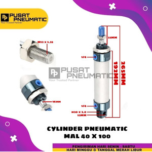 [EZM.9502634] MAL 40x100 CYLINDER PNEUMATIC MAL 40 X 100