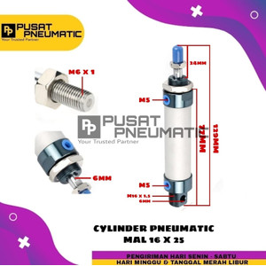 [EZM.9502649] MAL 16x25 CYLINDER PNEUMATIC MAL 16 X 25