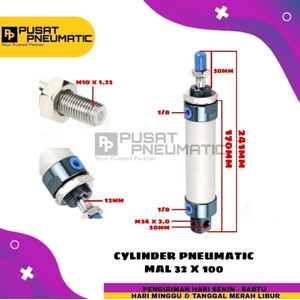 [EZM.9502654] MAL 32x100 CYLINDER PNEUMATIC MAL 32 X 100