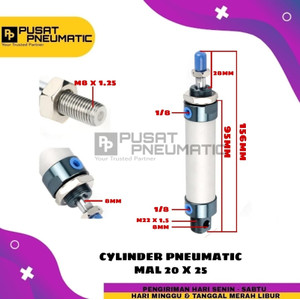 [EZM.9502653] MAL 20x25 CYLINDER PNEUMATIC MAL 20 X 25