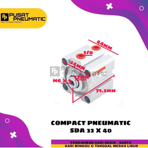 [EZM.9502753] PNEUMATIC COMPACT CYLINDER SD 32X40 / SDA 32 X 40