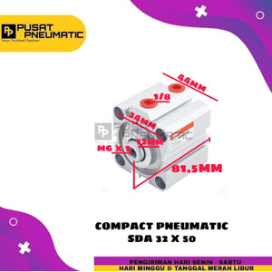 [EZM.9502754] PNEUMATIC COMPACT CYLINDER SD 32X50 / SDA 32 X 50