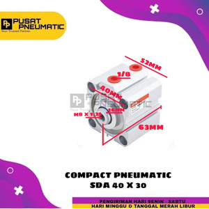 [EZM.9502757] PNEUMATIC COMPACT CYLINDER SD 40X30 / SDA 40 X 30