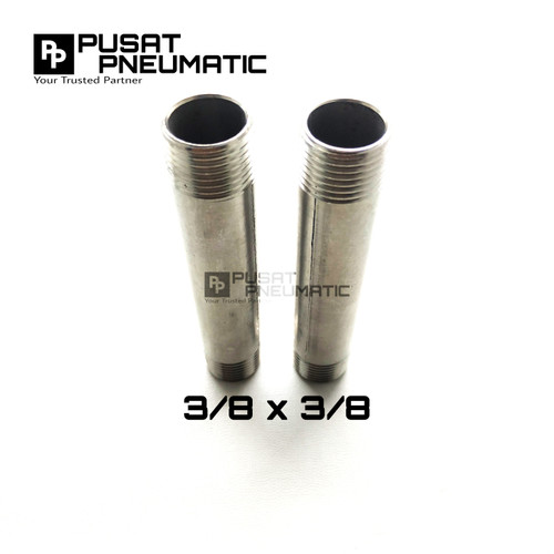 [EZM.9502798] Pipa Nepel / Pipe nipple Stainless steel 304 3/8" 10 CM