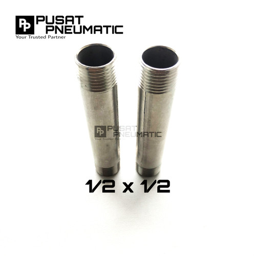 [EZM.9502799] Pipa Nepel / Pipe nipple Stainless steel 304 1/2" 10 CM