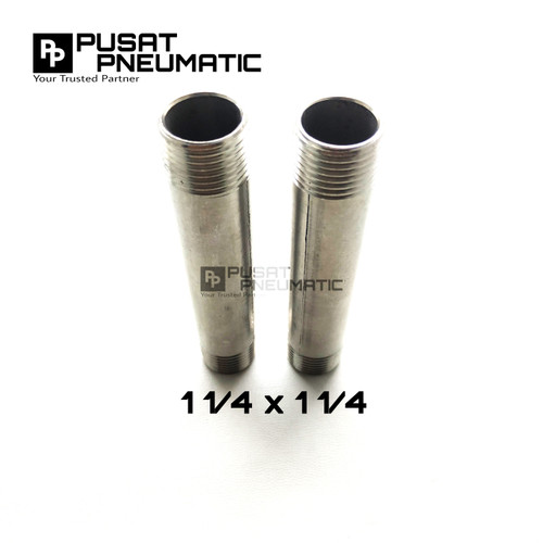 [EZM.9502801] Pipa Nepel / Pipe nipple Stainless steel 304 1 1/4" 10 CM