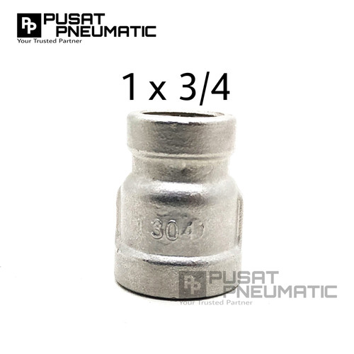 [EZM.9502814] Reducer Stainless steel 1" (Female) x 3/4" (female)