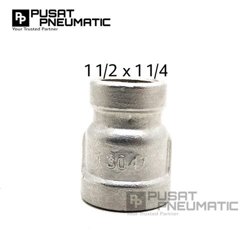 [EZM.9502816] Reducer Stainless steel 1 1/2" (Female) x 1 1/4" (female)