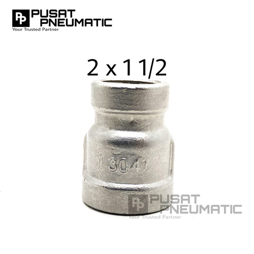 [EZM.9502817] Reducer Stainless steel 2" (Female) x 1 1/2" (female)