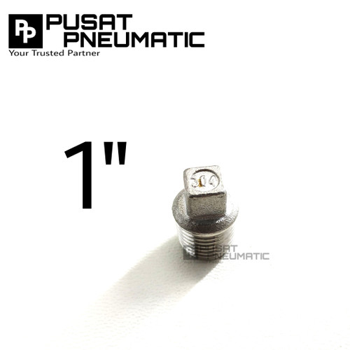 [EZM.9502843] Plug / Square Plug Stainless steel 304 1"