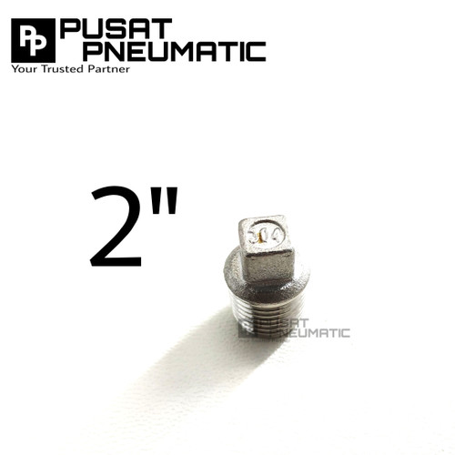 [EZM.9502846] Plug / Square Plug Stainless steel 304 2"