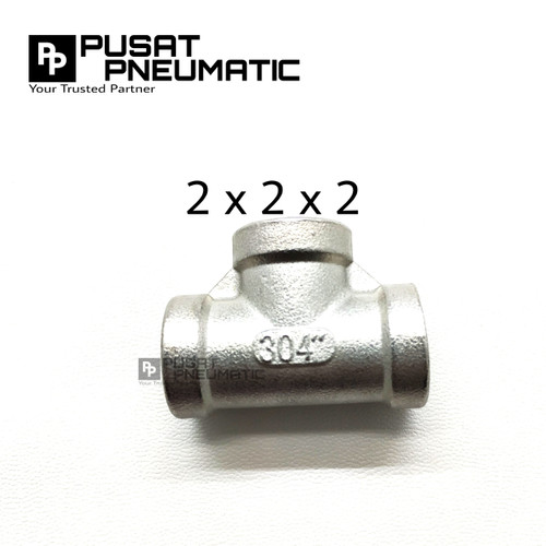 [EZM.9502871] Tee / Straight Tee Stainless steel 304 2"
