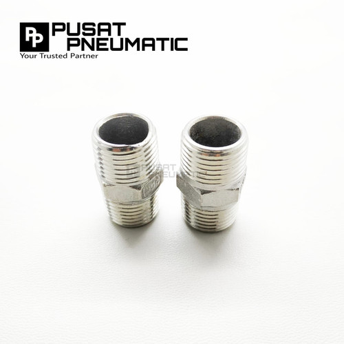 [EZM.9502912] Double nepel stainless steel 304 2 1/2" (inch)