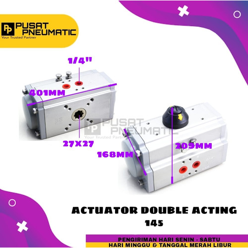 [EZM.9502926] Pneumatic Actuator 145DA Double acting Ball valve 5" & 6"