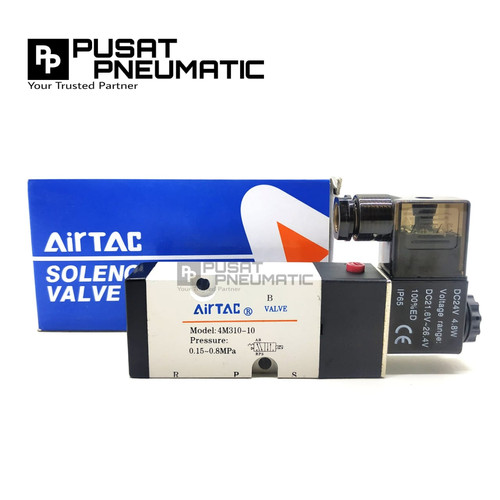 [EZM.9502985] Solenoid Valve 4m310 10 / 4m310-10 Airtac 220v ac/ 24v dc