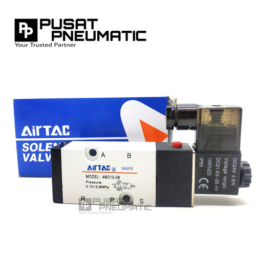 [EZM.9502987] Solenoid Valve 4m310 08 / 4m310-08 Airtac 220v ac/ 24v dc