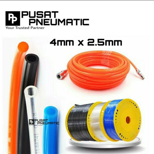 [EZM.9502990] Selang Pu (PolyUrethane) OD 4 x ID 2.5 Pneumatic (Meteran)