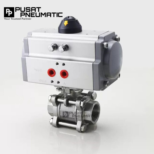 [EZM.9503119] Ball Valve 3pc Body ss 3/4" + Actuator Pneumatic Double Acting