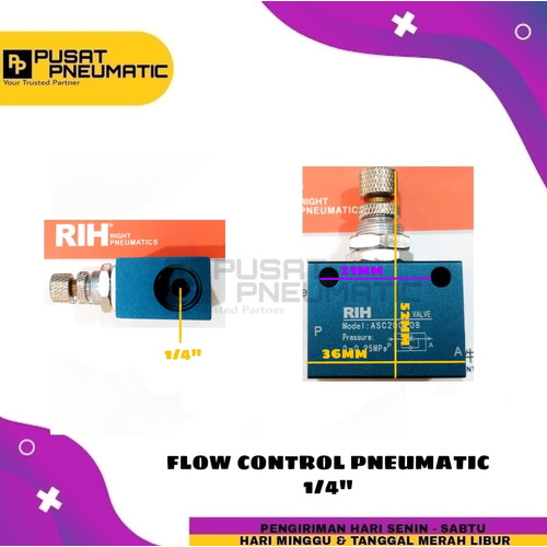 [EZM.9503142] Flow Control Pneumatic Drat 1/4"