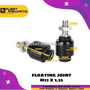 [EZM.9503151] Floating Joint Untuk Cylinder Body 40 Drat m12 x 1.25