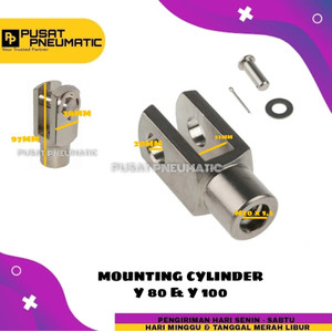 [EZM.9503165] Connector Cylinder/ Mounting Cylinder Y80/100 (lubang drat  M20x1.5)