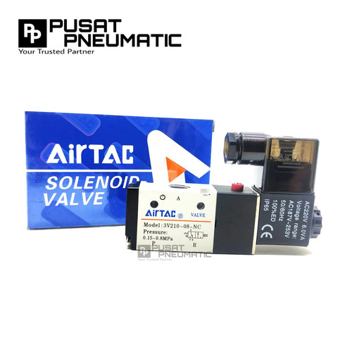 [EZM.9503411] Solenoid Valve 3v210 08 Airtac 220v ac/ 24v dc/ 110