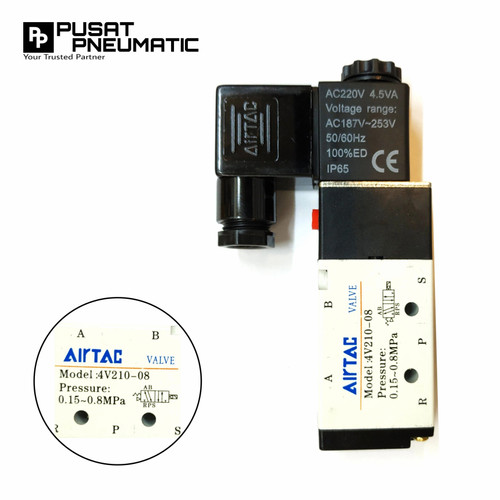 [EZM.9503413] Solenoid valve 4v210 08 Airtac 220v ac / 24 v dc / 110v ac