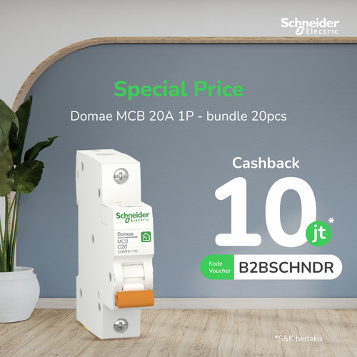Bundle Schneider Electric MCB DOMAE 20A 1P (20pcs)